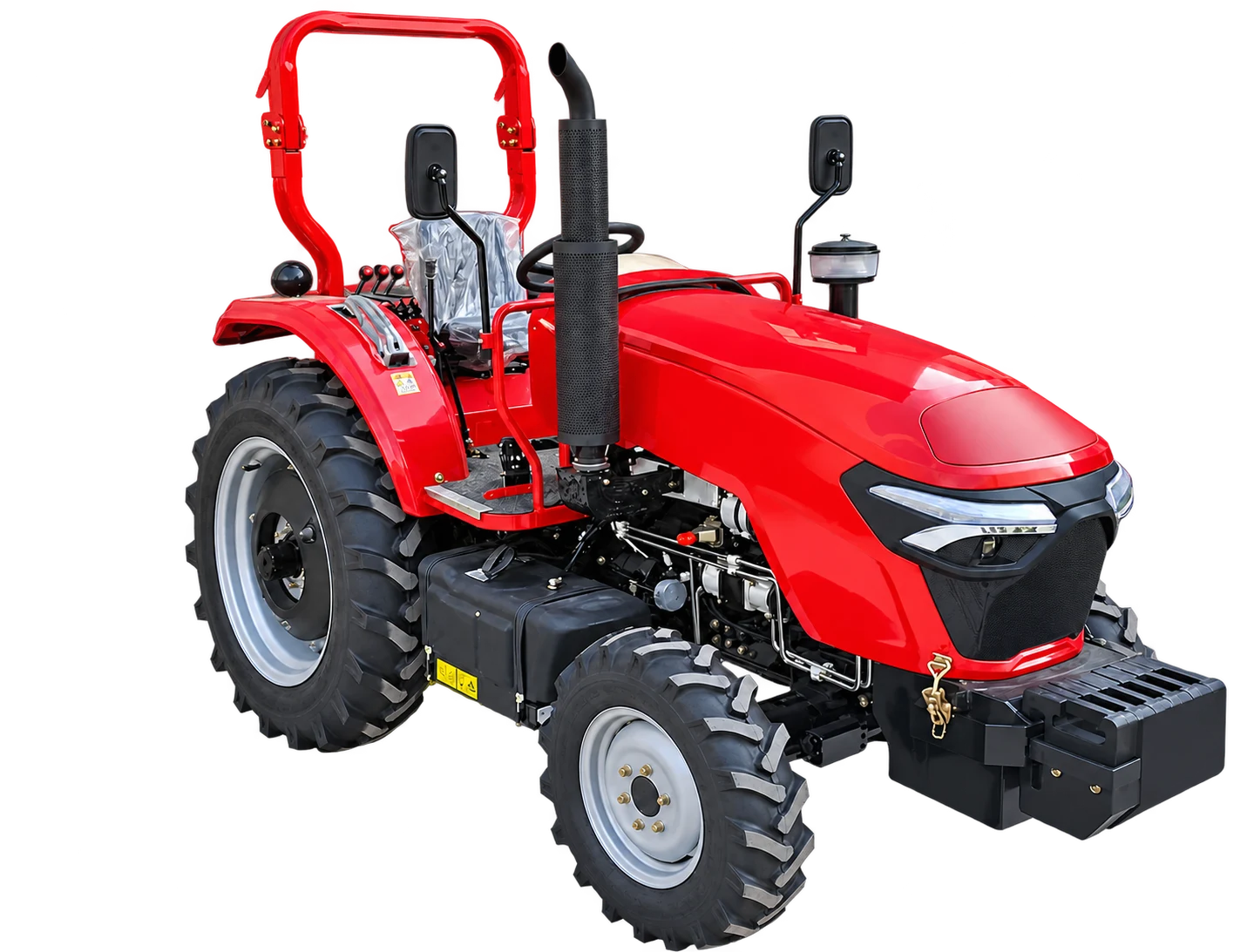 Red HX-504 G4 tractor pictured in the supplied product catalogue